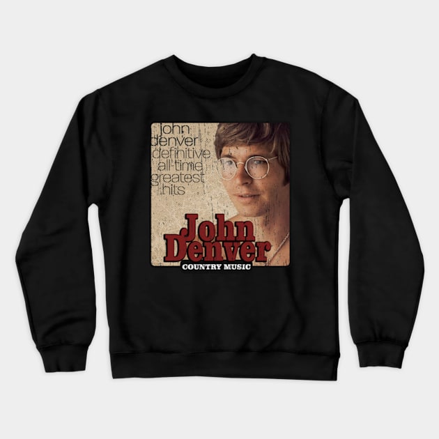 John Denver 8 Crewneck Sweatshirt by Rohimydesignsoncolor